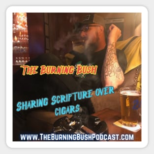 The Burning Bush Podcast Logo Sticker